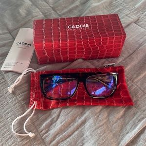 Caddis 12 Bar Glasses Frames, 0.00 Blue Blocking Lens